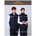 Padded cotton cargo vest